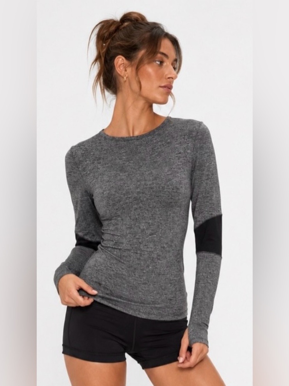 Hard Tail Athletic Grey Long Sleeve Pullover